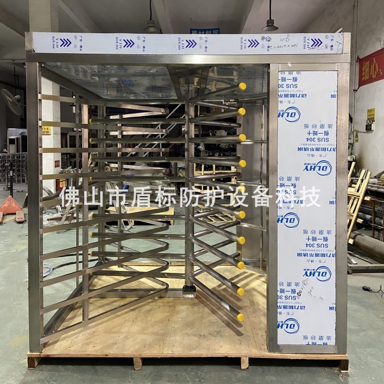 手推双向防尾随转闸门不锈钢全高式单向旋转门看守所智能通道道闸