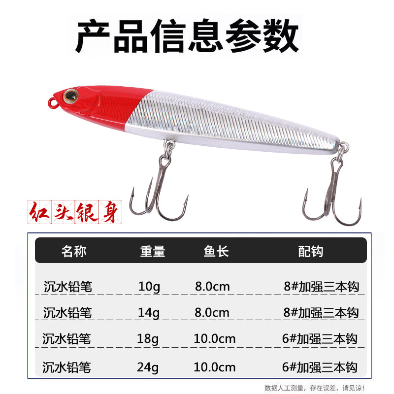 Sinking Minnow Lures Shallow Diving Minnow Baits Bass Trout Fresh Water Fishing Lure