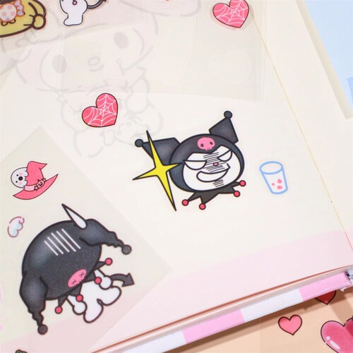New 100 gift box decoration handbook stickers cute student and children stickers Gu chuck waterproof Kurome stickers
