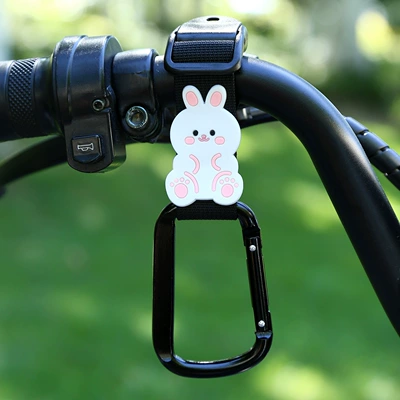 Cute Cartoon High-Value Stroller – Other Electric Vehicle Accessories - black-woven-strap-square-buckle-good-boy-bunny-short-style