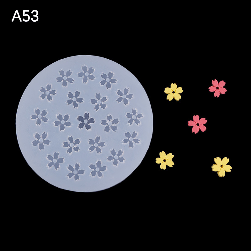 Mini Rosa flor de cerezo pastel de chocolate hornear molde de silicona cristal epoxi accesorios hechos a mano molde decorativo