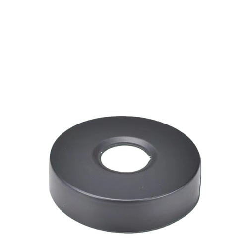 Black enlarged and elevated shower faucet decorative cover 6 points stainless steel thickened shower water mixing valve cover