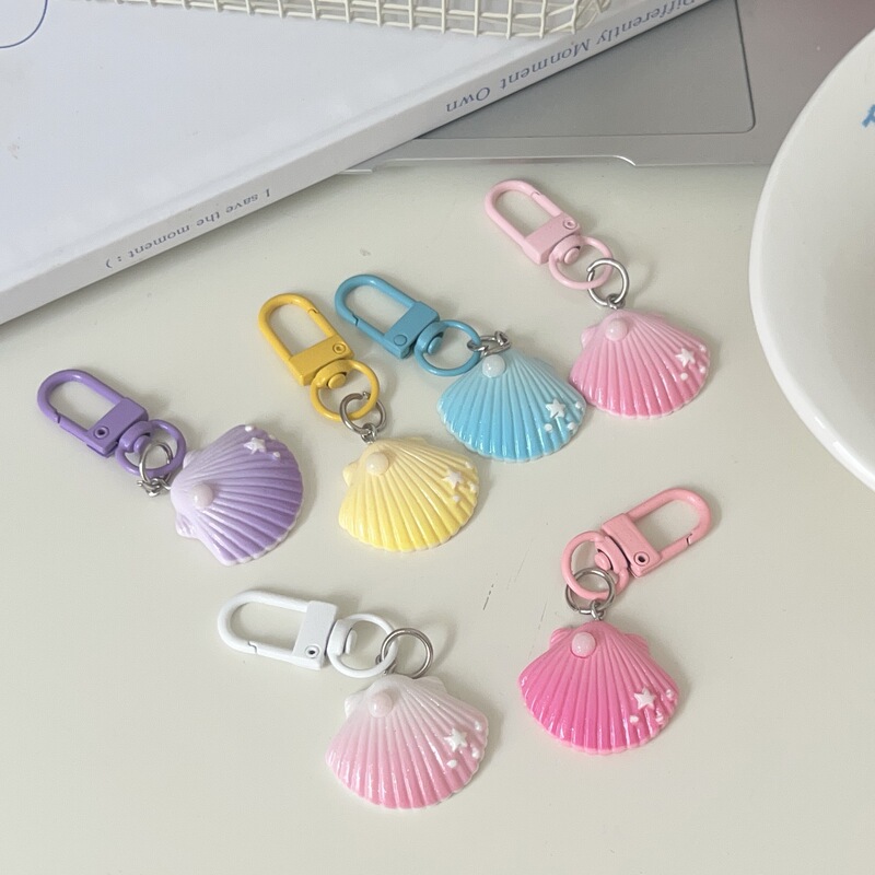 Dreamy Gradient Pearl Shell Creative Keychain Cartoon Fun Bag Pendant Couple Best Friend Gift Accessories Dreamy Gradient Pearl Shell Creative Keychain Cartoon Fun Bag Pendant Couple Best Friend Gift Accessories