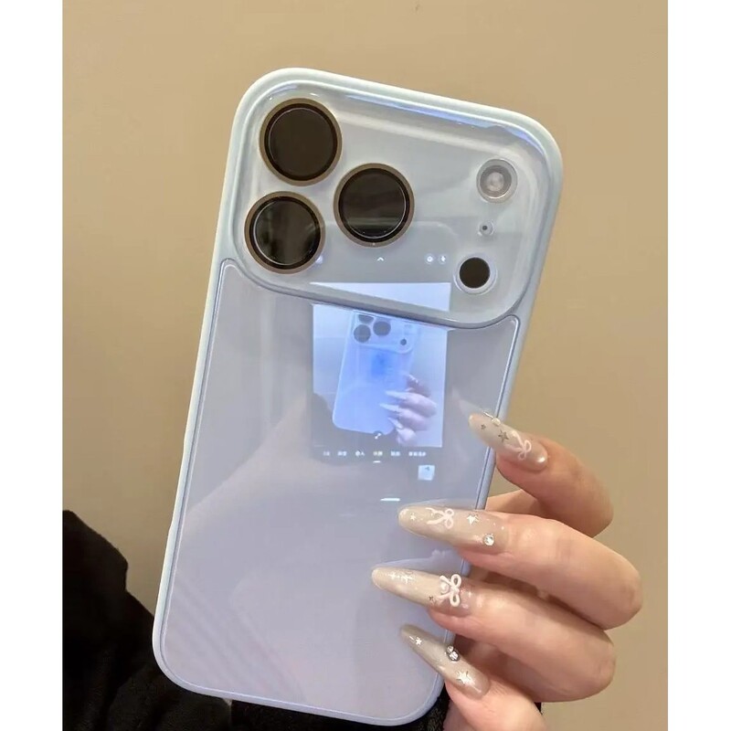 Ins Classy High-End Glass Case with 17 Large Windows, Suitable for iPhone 17 with Lens Film, New Model for 15Pro