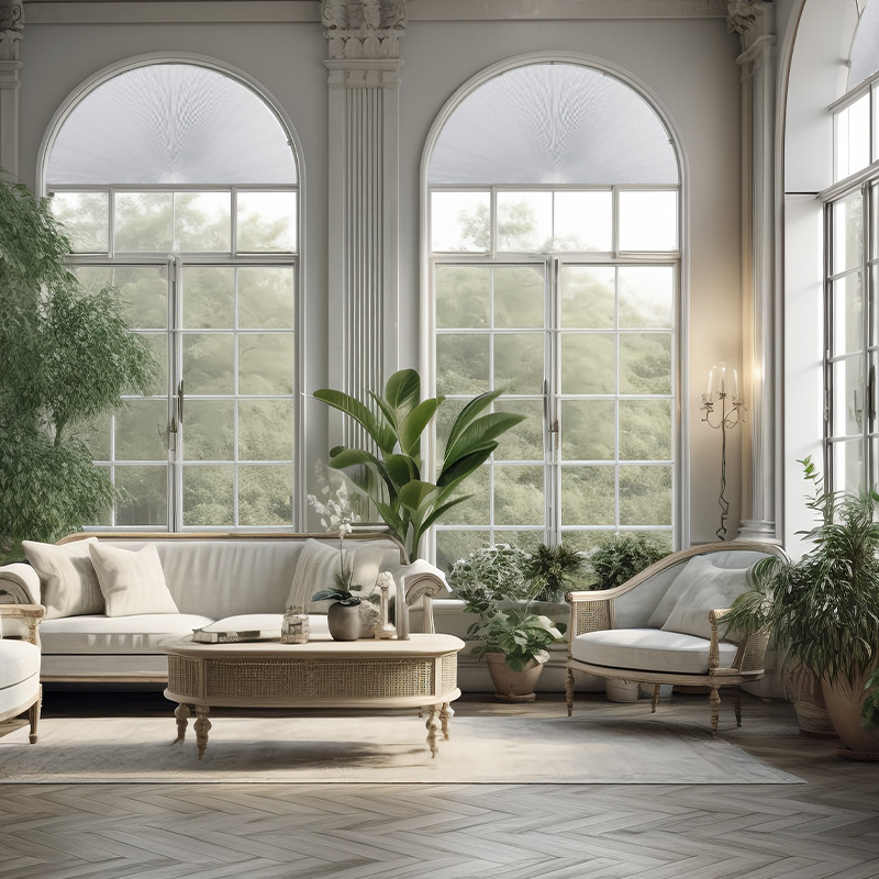 No-Drill Arc-Shaped Window Honeycomb Blinds, Semi-Circular Simple Honeycomb Blinds, Cuttable Light-Blocking and Heat-Insulating Pleated Curtains No-Drill Arc-Shaped Window Honeycomb Blinds, Semi-Circular Simple Honeycomb Blinds, Cuttable Light-Blocking and Heat-Insulating Pleated Curtains