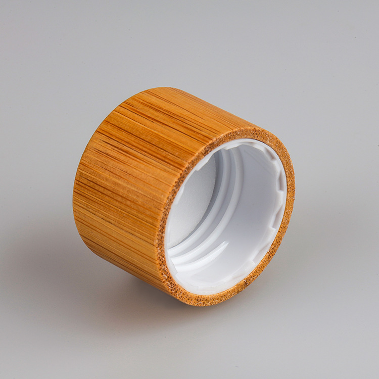24牙全包竹木PP旋盖  精油瓶滴管盖精华液瓶盖配件批发
