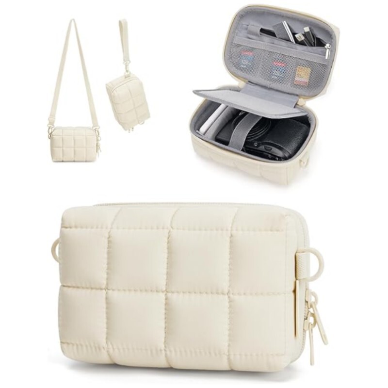 Cross-Border New Model Waterproof Camera Bag for Men and Women, Thickened Quilted Crossbody Bag, Puffy Protective Case for Camera Cross-Border New Model Waterproof Camera Bag for Men and Women, Thickened Quilted Crossbody Bag, Puffy Protective Case for Camera