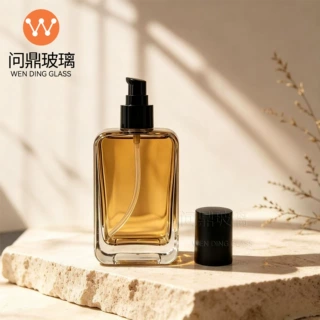 定制150ml高端大容量玻璃瓶方形洗面奶瓶200ml乳液分装瓶沐浴露瓶