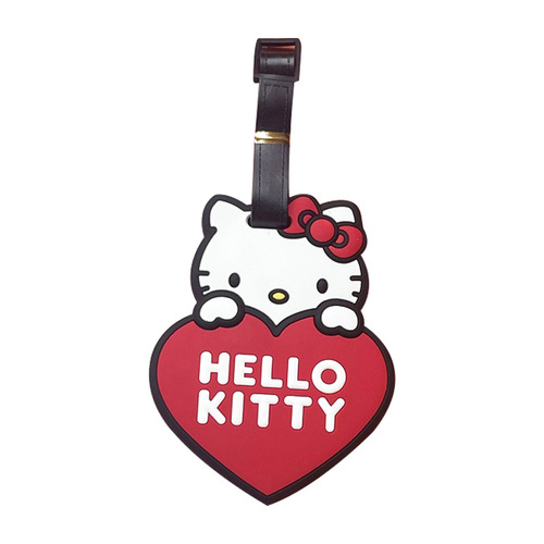 Kitty Kitty Soft Rubber Portable Suitcase Tag Trolley Bag Identity Tag Multifunctional Aircraft Checked Luggage Tag