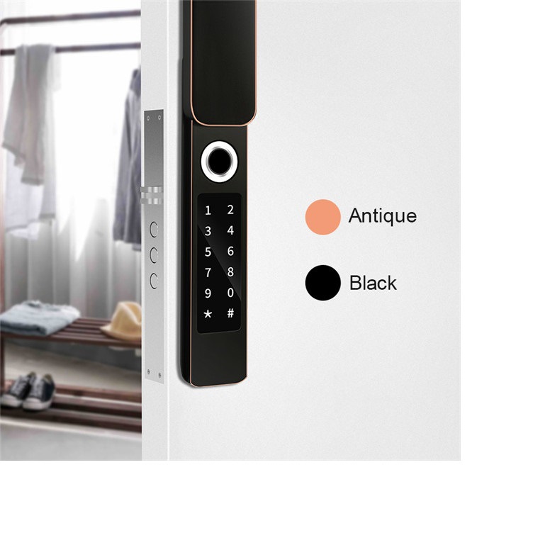 锁神户外庭院断桥铝门锁防水别墅指纹刷卡锁APP密码蓝牙锁