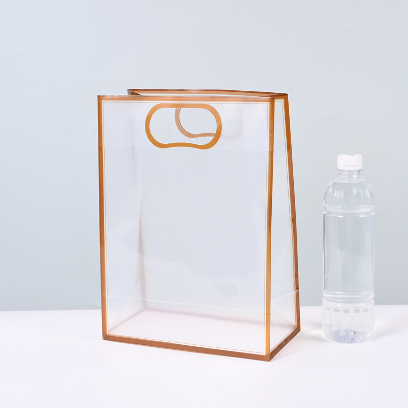 PP bolsas transparentes de mano de alto grado de sensación de 1 de junio día de los niños con regalo de mano plástico esmerilado regalo de cumpleaños de boda bolsa de regalo