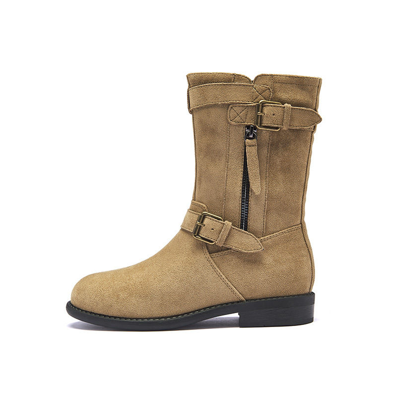 Augusto Lion Denmeillard Martin botas mujeres 2026 nuevo otoño botas marrones botas de vaquero retro occidental
