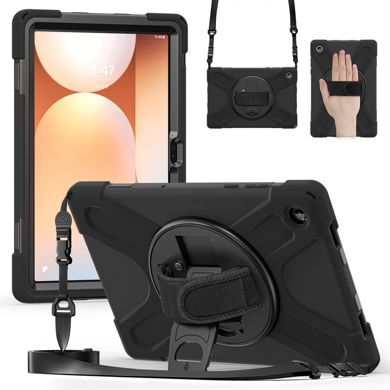 Suitable for Samsung Taba11Plus Tablet Protective Cover Pirate King Protective Case Pc Hard Bracket A11+ Shoulder Strap
