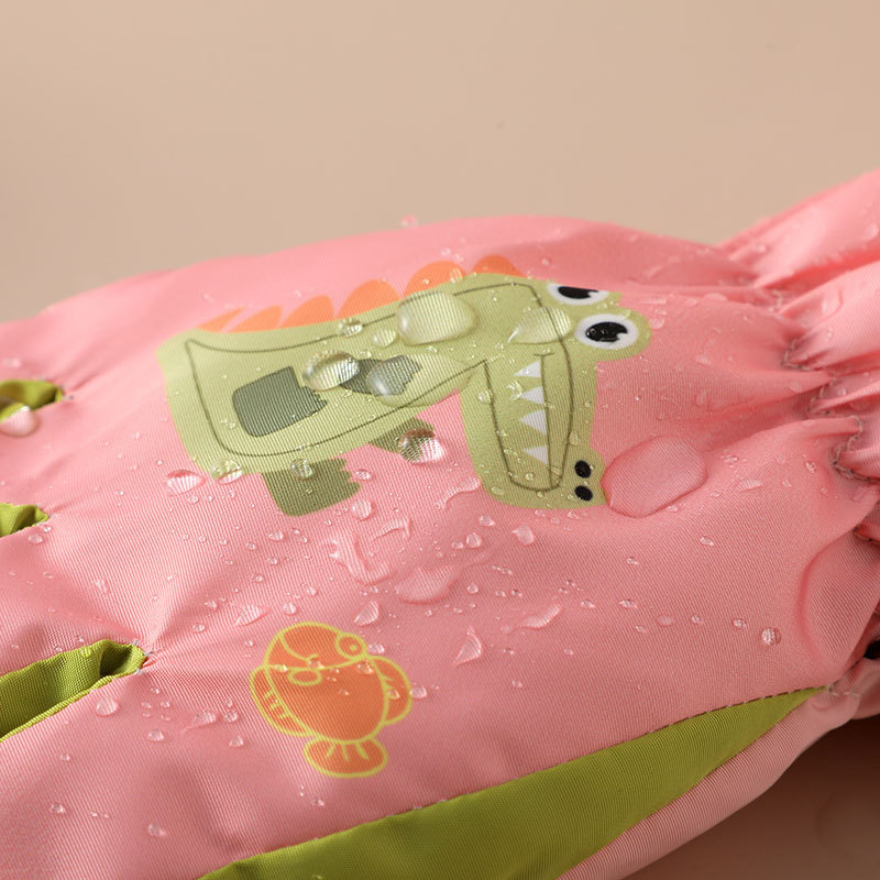 Guantes calientes para niños guantes de esquí de invierno de terciopelo grueso guantes de bicicleta impermeables y fríos guantes para niños y niñas