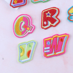 Strawberry computer embroidery color English letters embroidery label clothing accessories decorative accessories badge patch patch patch