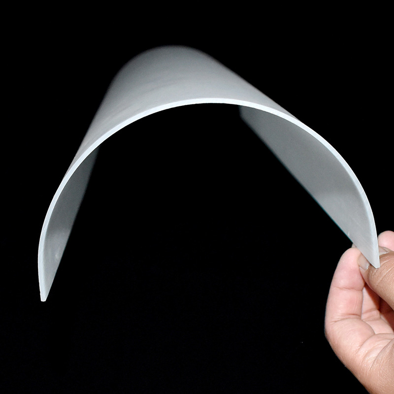 pc聚碳酸酯板材折弯吸塑成型 乳白色耐力板扩散板可吸塑加工