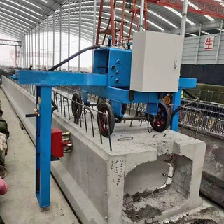 箱梁自动行走立面凿毛机可升降自动行走凿毛设备空心板凿毛机