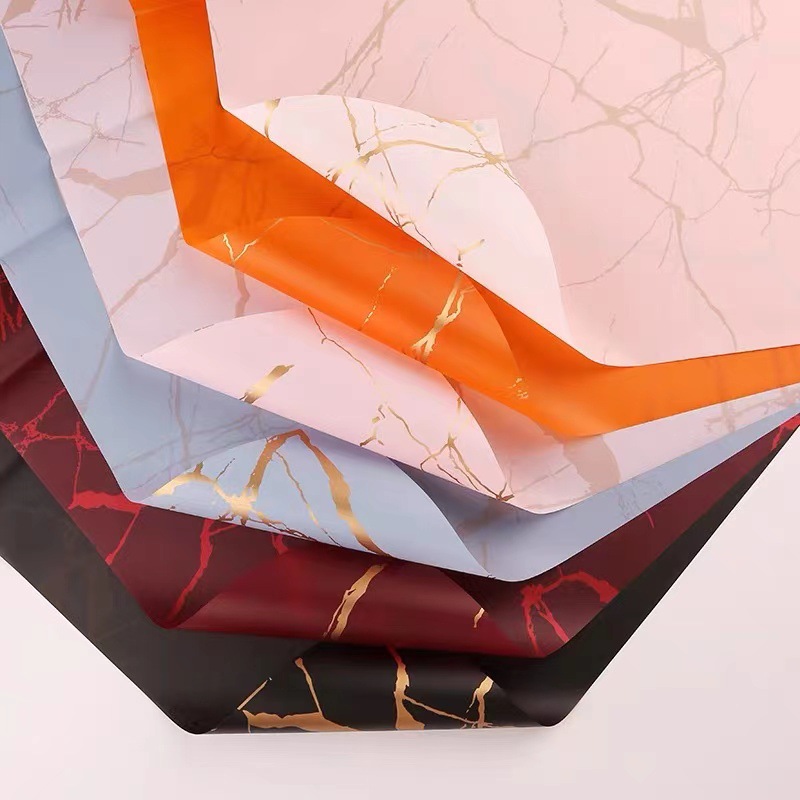 Papel de regalo de flores liziran Papel de envoltura de flores a prueba de agua Papel de regalo de material floral