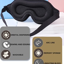 Sleep Mask with Adjustable Strap Block Out Light