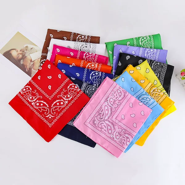 Large Square Scarf Hip-Hop Hip-Hop Headscarf Running Dance Sports Fitness Beauty Hair Belt Leisure Scarf Scarf Fashion Headwear