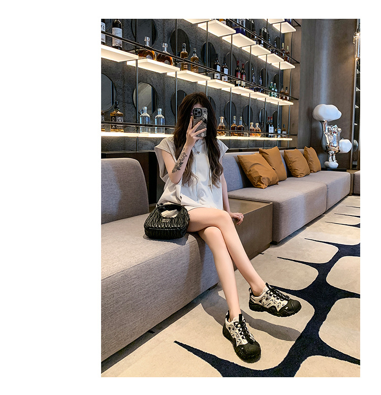Damen Chunky Sneaker Für Freizeit Und Wandern Im Alltag_voghion.com