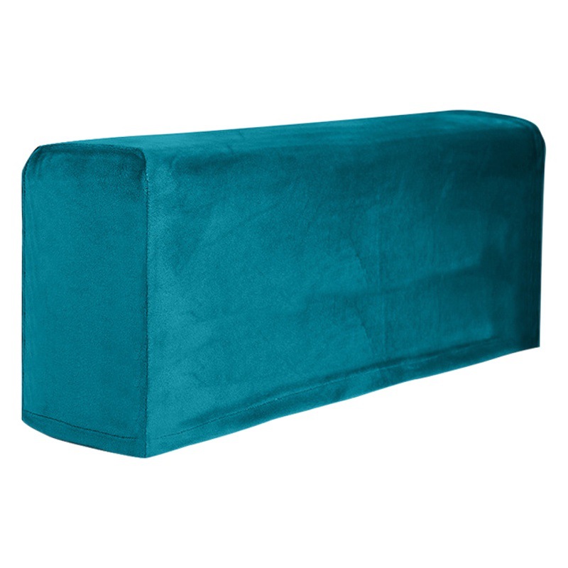 Funda de Reposabrazos para Sofá de Terciopelo de Zorro Plateado, Elástica, Gruesa, Antideslizante, de Color Sólido, en Existencia para Dropshipping