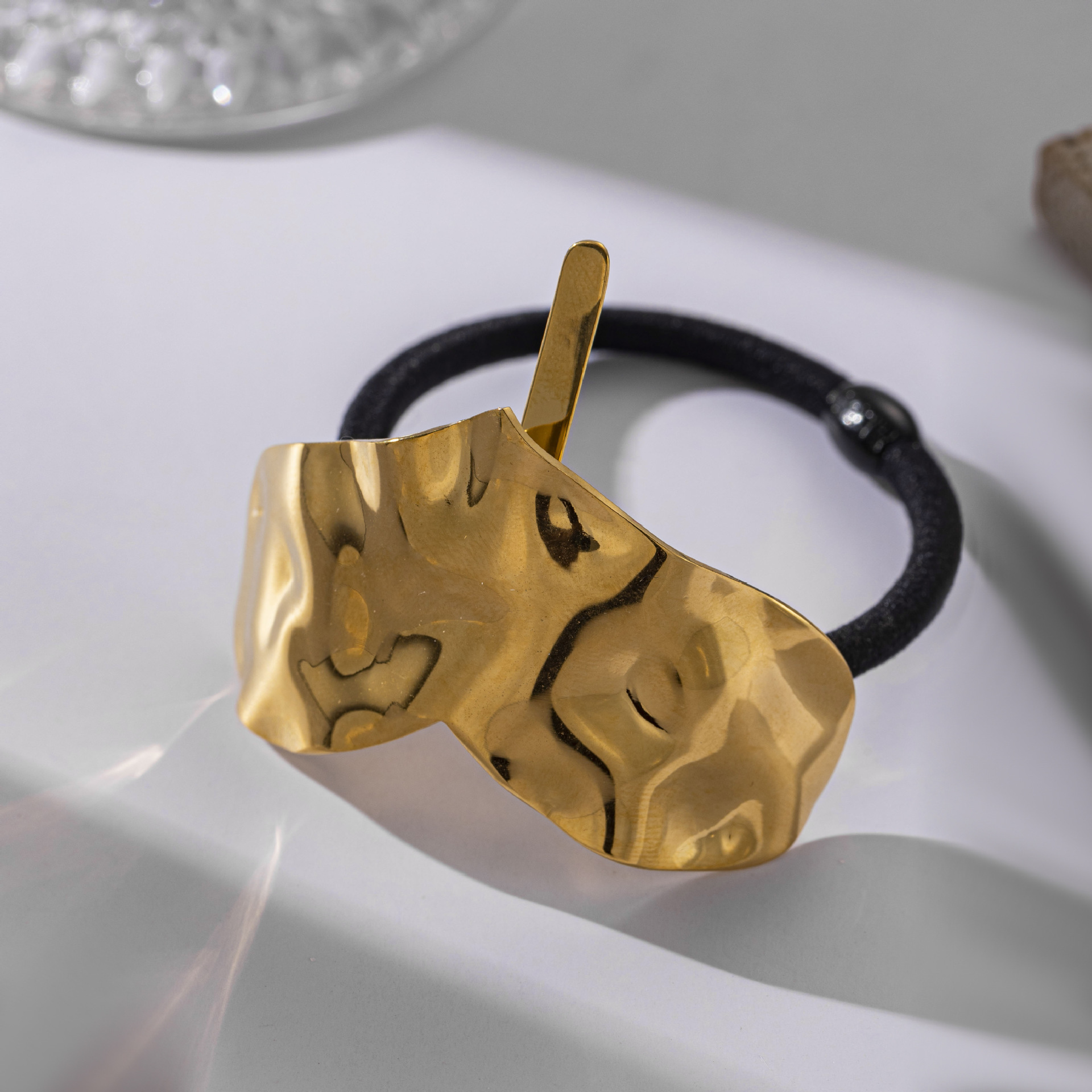 TINA Europa y América joyas de cabello de acero inoxidable anillo de cabello de alta calidad induces correa de cabello de cola de caballo alta joyas de cabello
