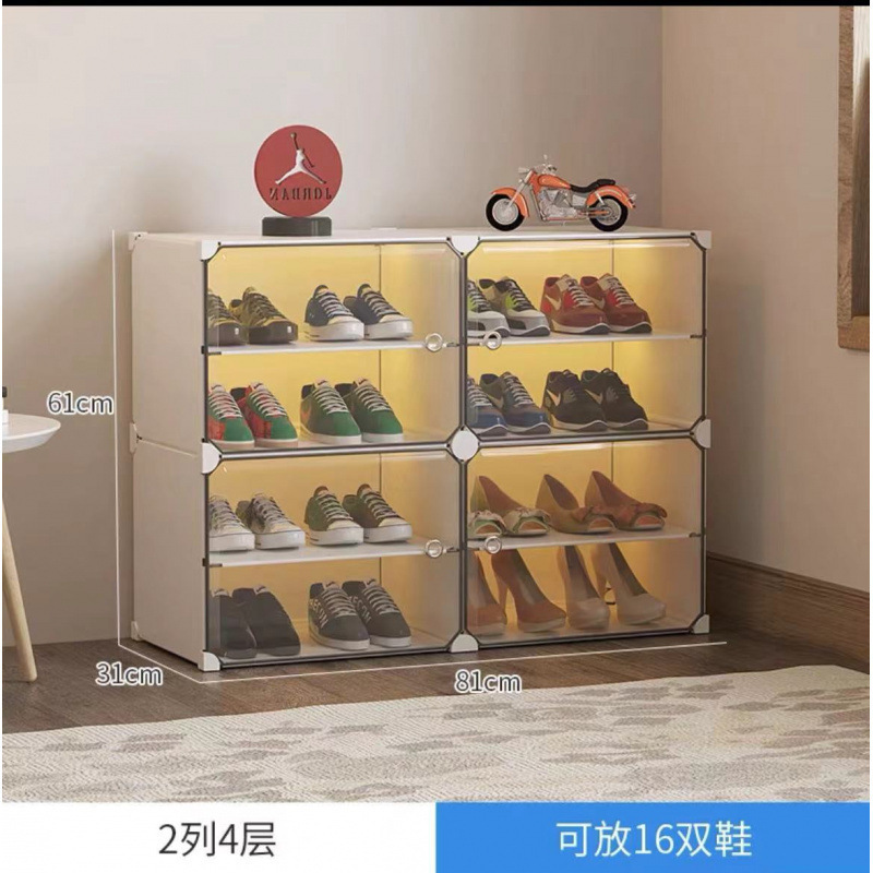 靴箱を折って引っ張ると、40足の靴棚寮の入り口で壁の靴に寄りかかって丈夫で長持ちする多層の棚を使う|undefined