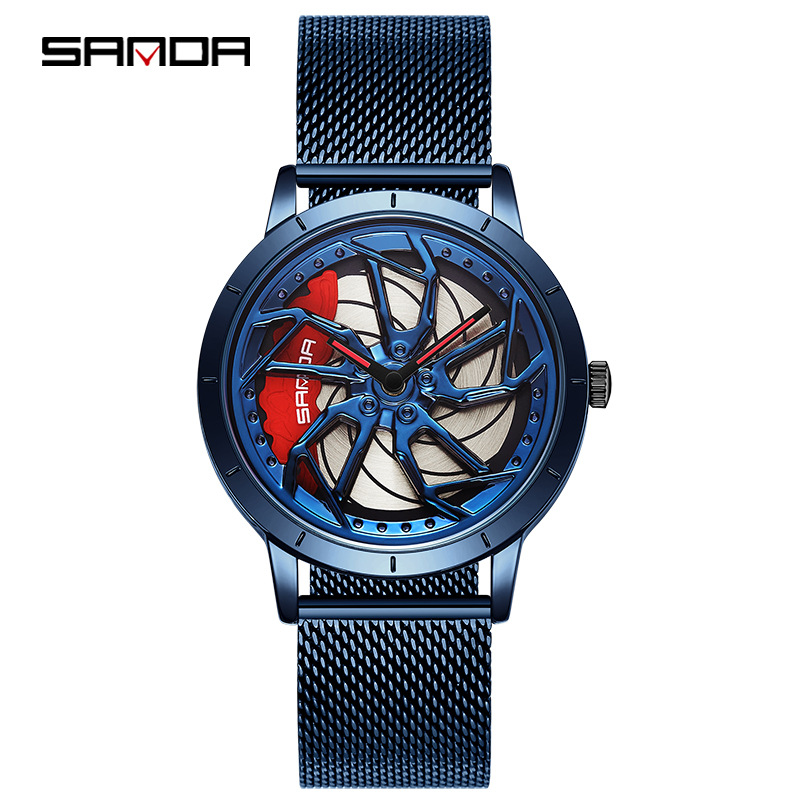 1086 메쉬 벨트 블루