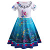 Children's small princess costume, clothing, long skirt, cosplay, with short sleeve