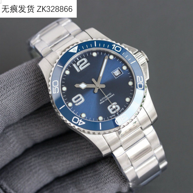 Langjia ZF Conkas Buceo Reloj transfronterizo Reloj mecánico no automático Reloj de hombre impermeable luminoso de cerámica empresarial