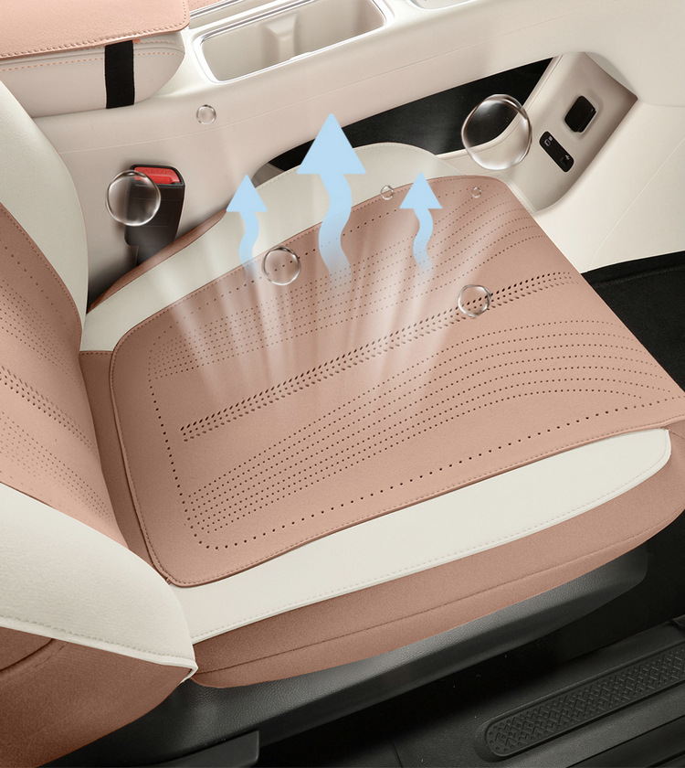 Wuling Binguo S Special Seat Cushion, Universal Suede Leather Saddle Pad for All Seasons, All-Inclusive Seat Cover, Breathable Ultra-Thin Seat Cover