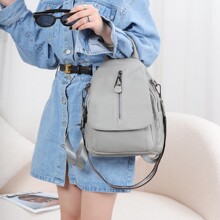 25春夏新款真皮休闲个性简约日韩风双肩背包女包厂家批发外贸出口