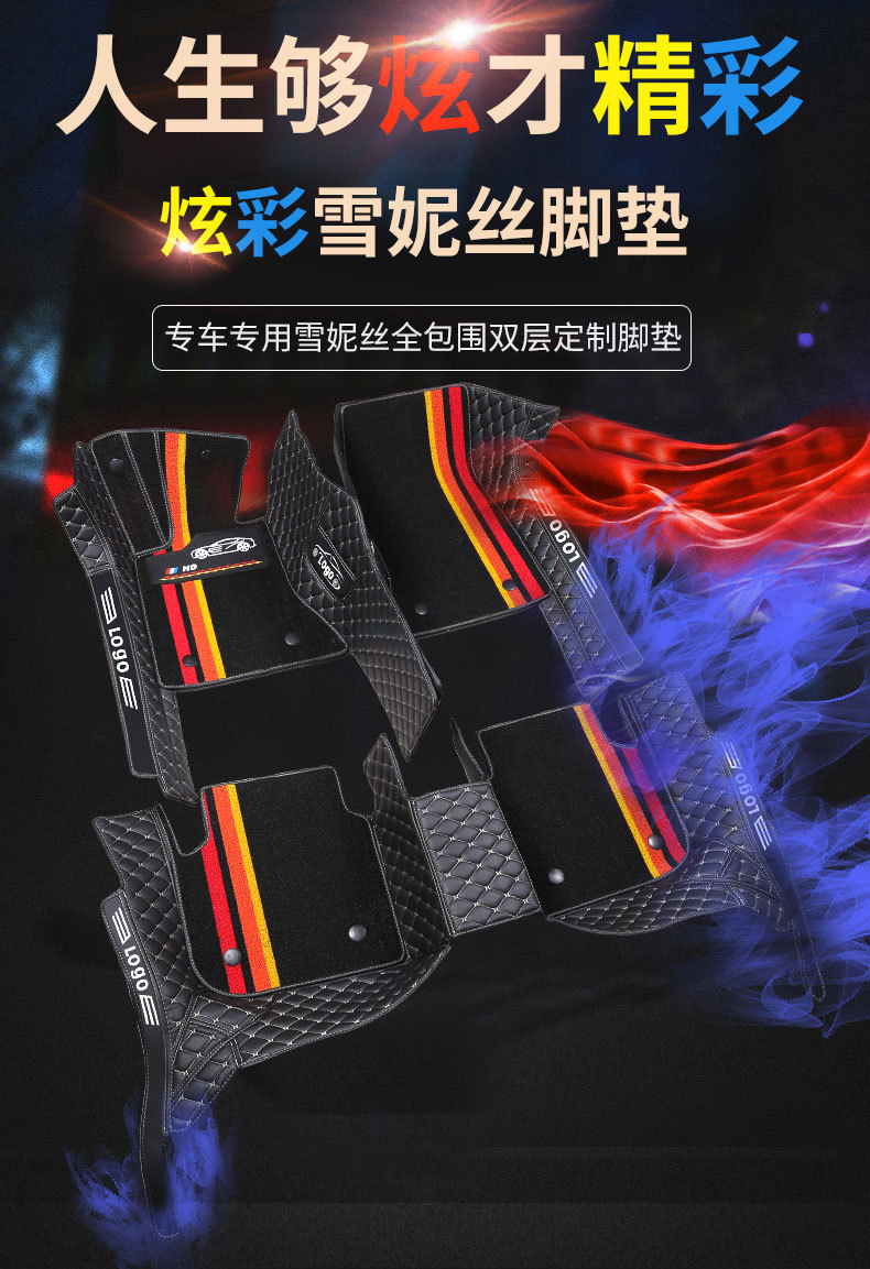 Suitable for overseas RHD right-hand drive vehicles, leather full-coverage floor mats, thickened and non-slip, for sedans and SUVs