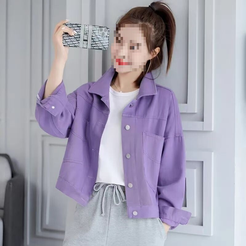 Autumn New Short Denim Jacket for Women, Spring and Autumn New Loose Korean Style Jacket, Temperament Top, Short Outerwear