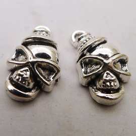 LY802  10*16mm合金 骷髅头古银色挂件饰品配件200个/包1.1克