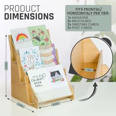 木製収納ラックオフィスデスクトップ雑誌書籍収納ラッククリエイティブ多層木製ラック