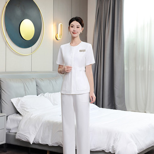 New Beautician Work Clothes Women's Spring and Summer High-end Beautician Work Clothes Suit Temperament Professional Technician Clothing