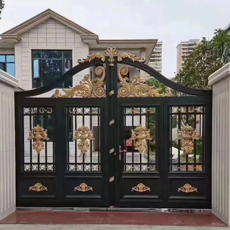Manufacturer Free Shipping Customized Aluminum Art Door Aluminum Alloy Entry Security Door Double-Open House Courtyard Factory Area Community Large Manufacturer Free Shipping Customized Aluminum Art Door Aluminum Alloy Entry Security Door Double-Open House Courtyard Factory Area Community Large