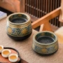 陶瓷大号家用带盖茶洗