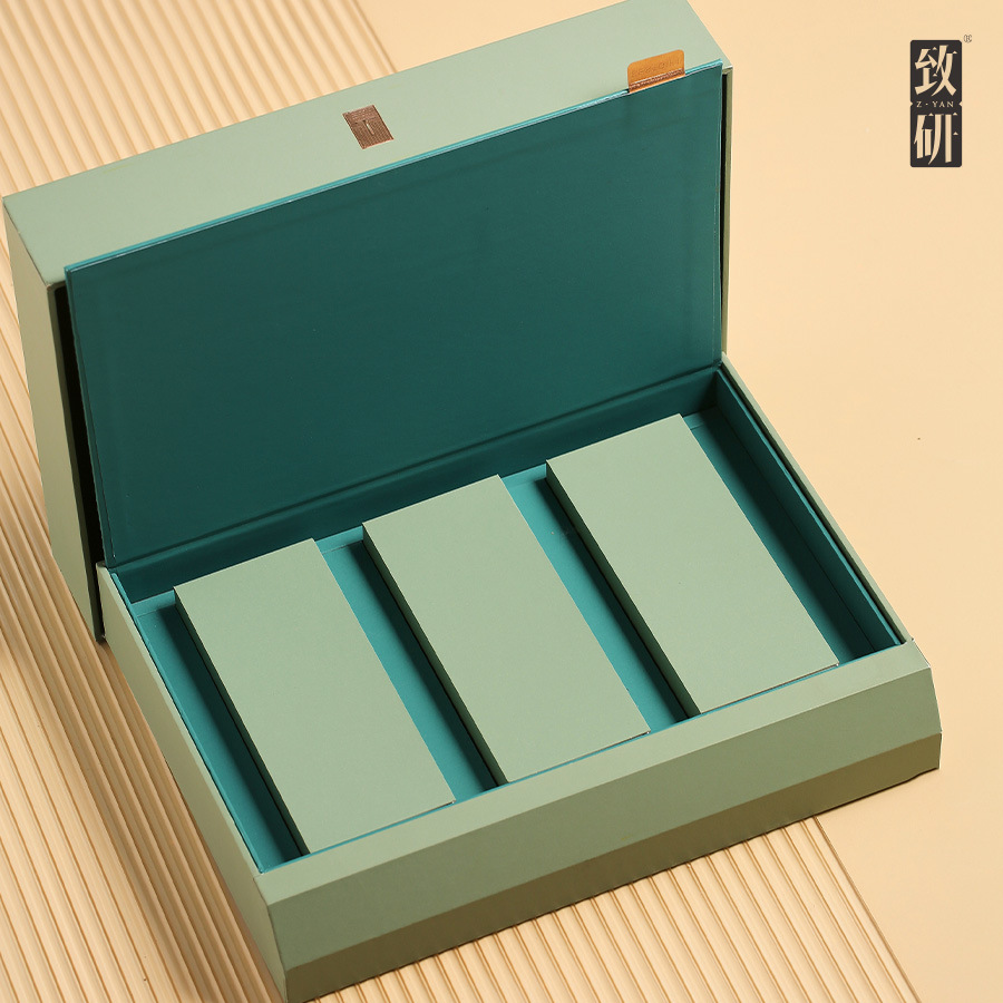 高档白毫银针六泡茶叶盒通用红茶岩茶肉桂一两装茶叶包装盒空礼盒