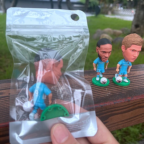 Football fan boutique Manchester City De Bruyne doll Sterling Jesus Gundogan star doll model ornaments