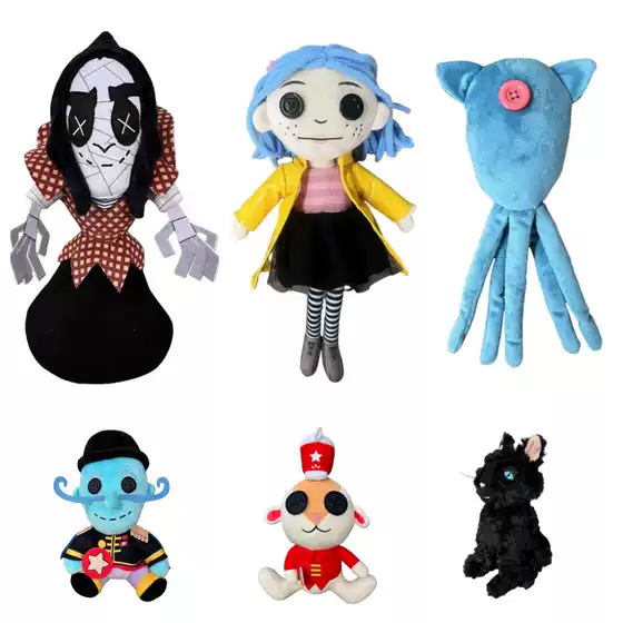 Cross-Border New Coraline Squid Plush Doll Anime Holiday Doll