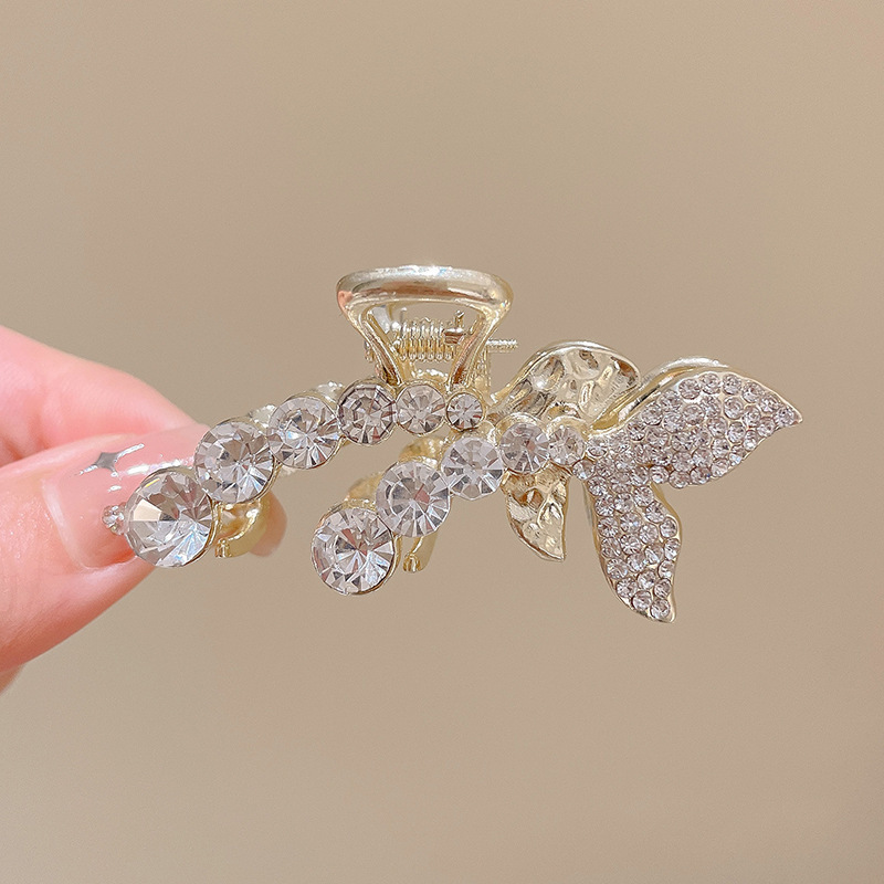 Pequeñas pinzas de cabello de perla temperamento feminino medio agarrado pinzas de cabello de borde pequeño adornamiento de cabeza de alto nivel no lastimar pinzas de cabello