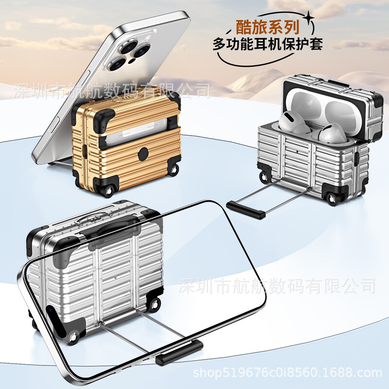 Stand for Suitcase, AirPods 4 Protective Case, AirPods Pro 2Nd Generation Protective Case, Apple Pro 3Rd Generation Earphone Case Stand for Suitcase, AirPods 4 Protective Case, AirPods Pro 2Nd Generation Protective Case, Apple Pro 3Rd Generation Earphone Case