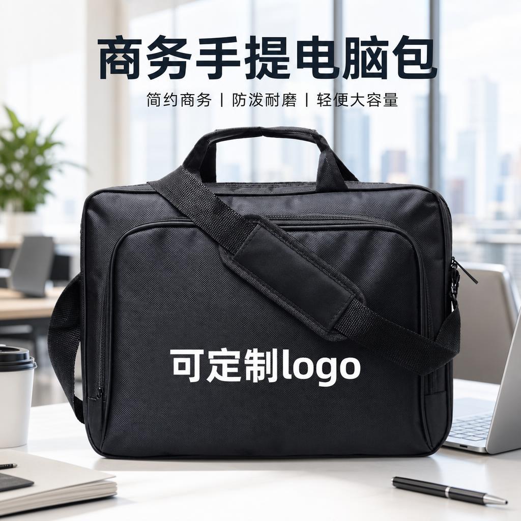 17寸联想笔记本电脑包商务单肩手提包电脑包订Logo印花电脑背包