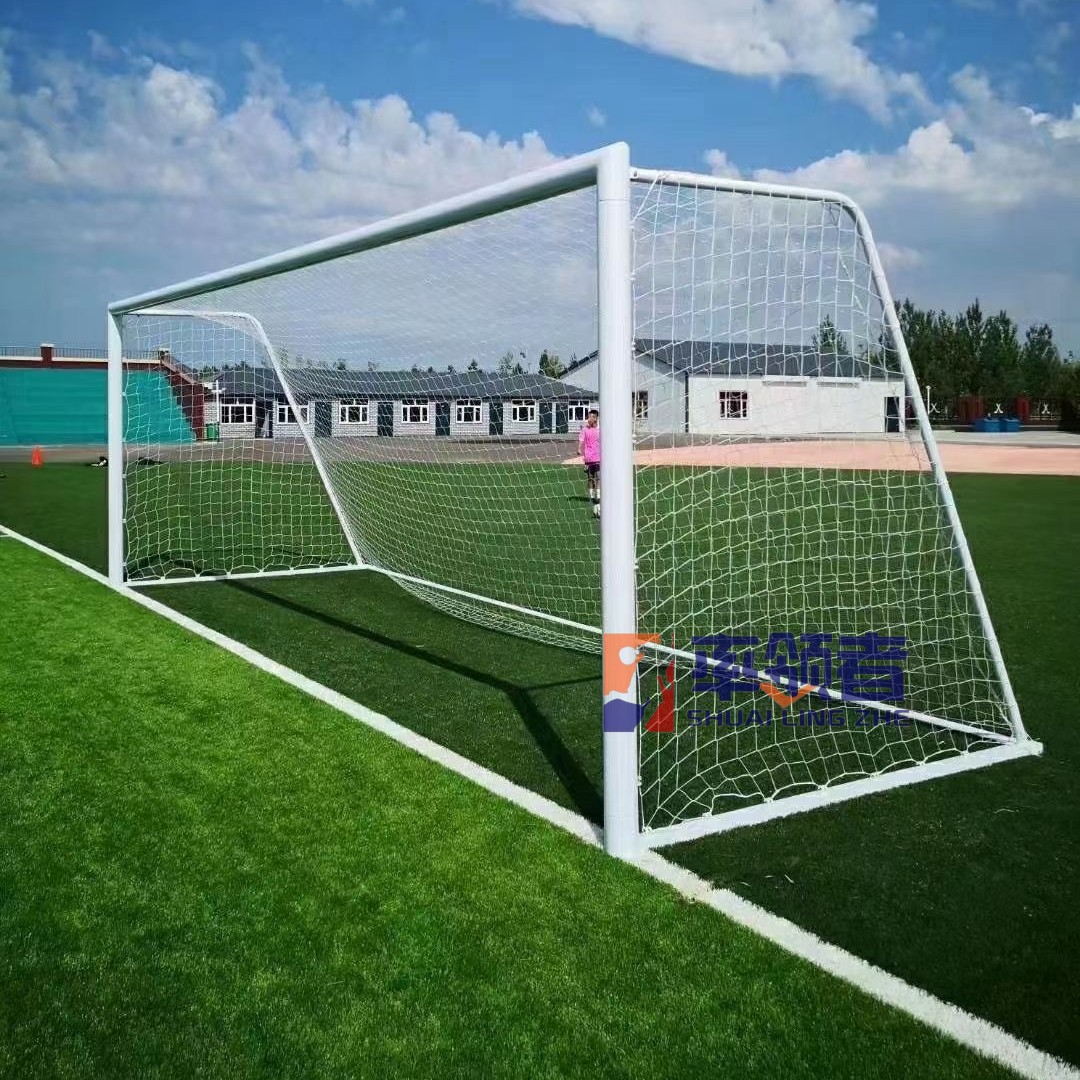 Puerta móvil al aire libre del balompié de la aleación de aluminio galvanizó la puerta del balompié de la persona del acero inoxidable siete-Persona 11