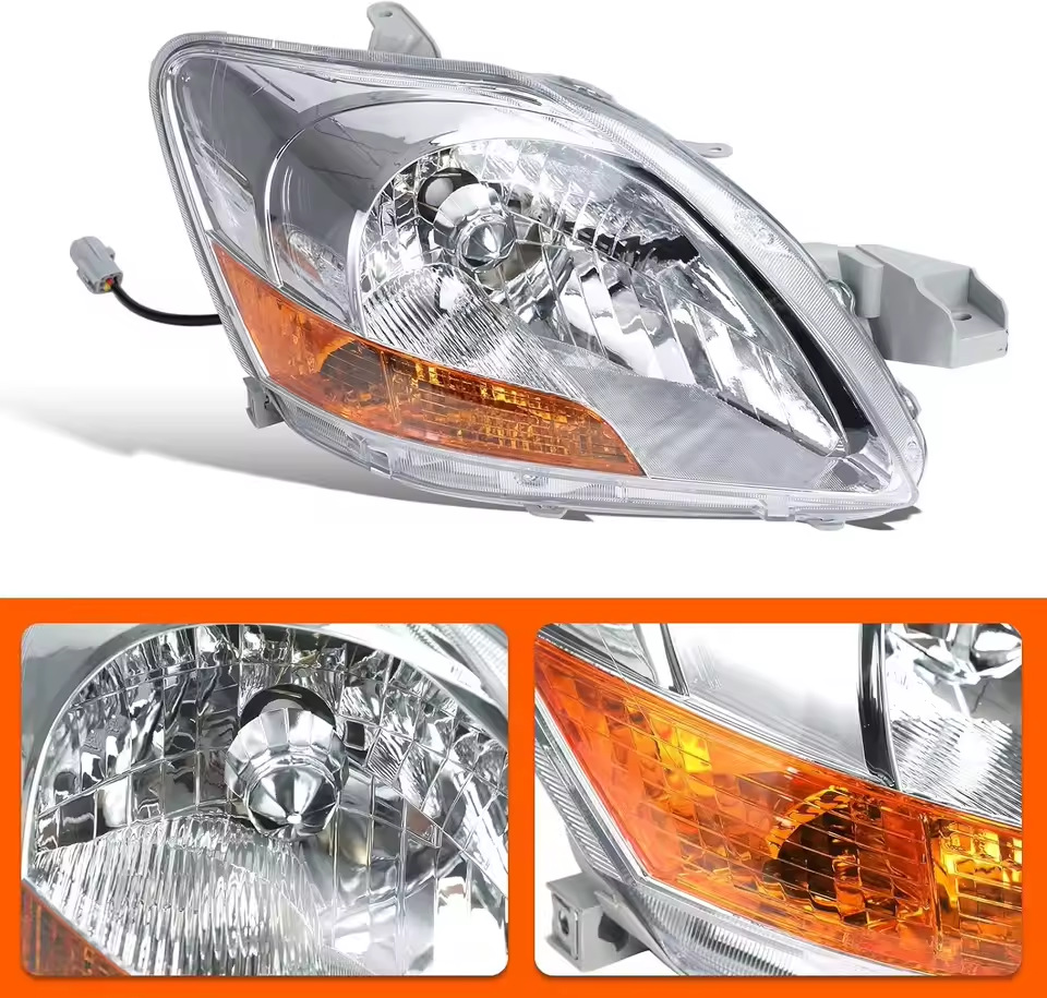 Compatible with 2007-2011 Toyota Yaris Vios front headlights, left side headlight / right side headlight, front of the vehicle