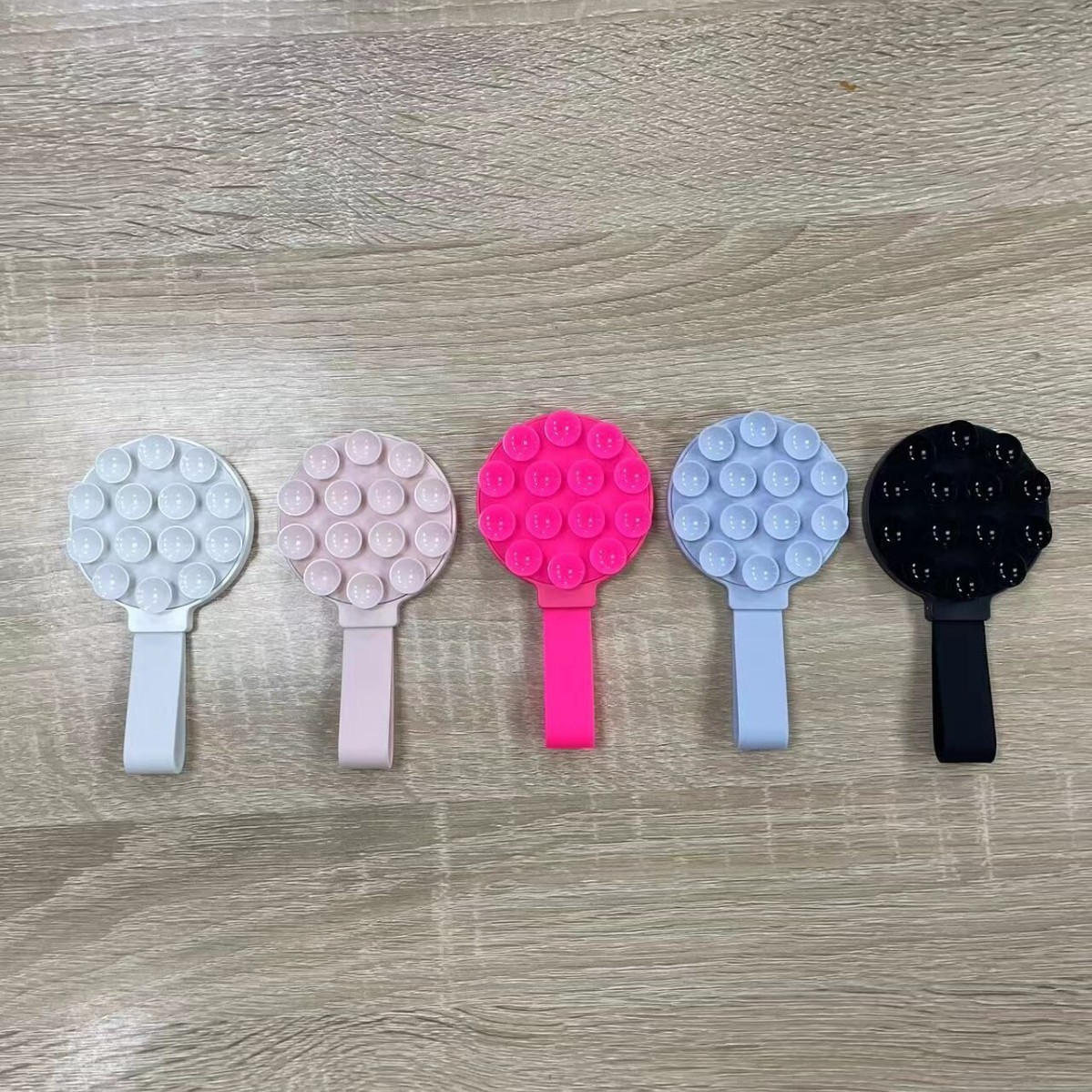 Cross-border Explosions Silicone Suction Cup Mobile Phone Bracket Multifunctional Lazy Ring Buckle Magnetic Suction Mobile Phone Airbag Silicone Bracket