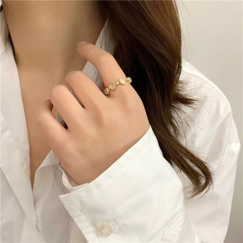 Small design sophisticated elegant fashionable ring with stone…